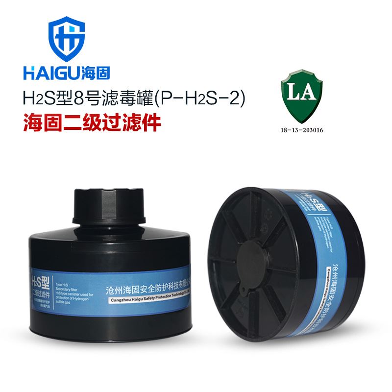 HG-ABS/P-H2S-2级九五至尊直营平台 硫化氢气体防护 8号九五至尊直营平台